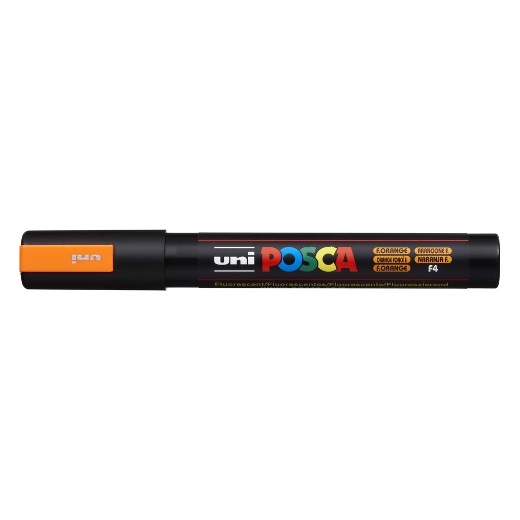 Akrylový popisovač Uni Posca PC-5M, 2,5 mm, fluo-oranžový
