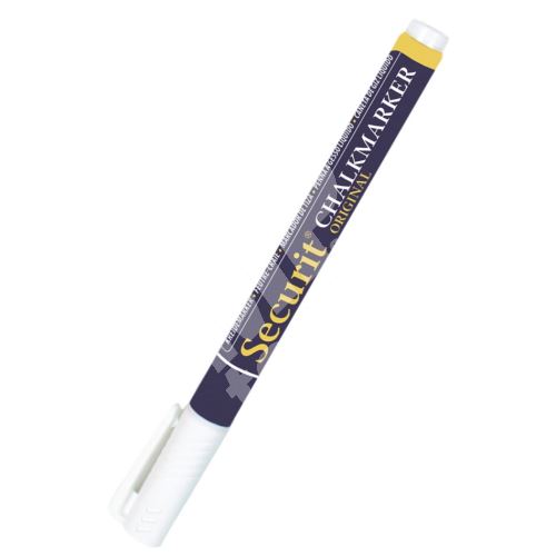Mikro křídový popisovač Securit, šířka hrotu 1-2 mm, bílý 2