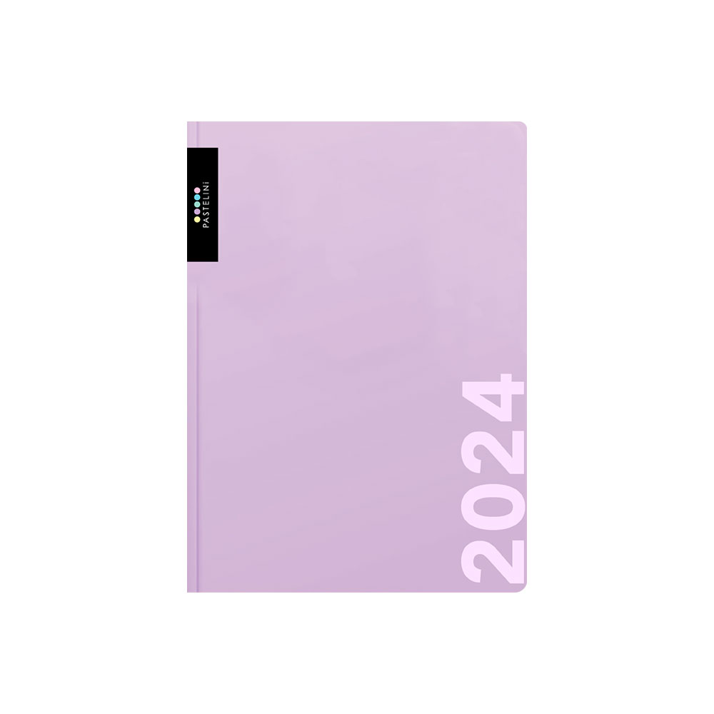 Diář A5 denní 2024 Pastelini, fialová