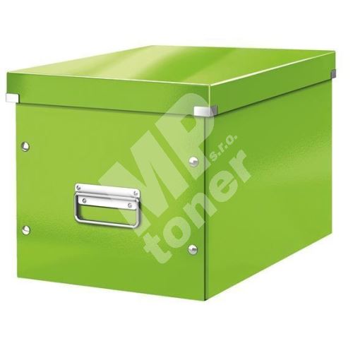 Krabice Click & Store, zelená, lesklá, vel. L, LEITZ 1