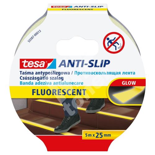 Protiskluzová páska Anti-Slip, fluorescenční, 25 mm x 5m, Tesa 5