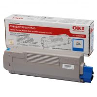 Toner OKI 43865723, C5850, C5950, MC560, modrý originál