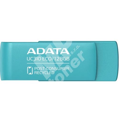 128GB ADATA UC310 Eco, USB flash disk 3.2, zelená 1
