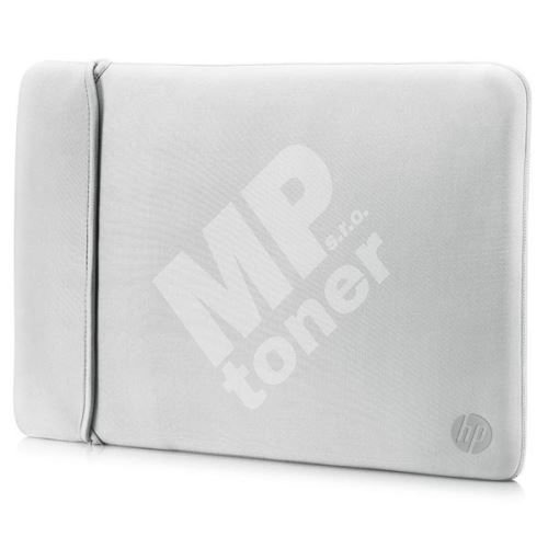 Sleeve na notebook HP 14, Reversible, stříbrný/černý z neoprenu 1