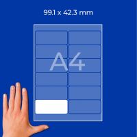 Samolepící etikety 99,1 x 42,3 mm, 100 listů A4 L4743REV-100 4 (4)