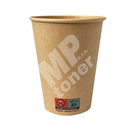 Papírový kelímek 350 ml, kraft hnědý, 50 ks 1