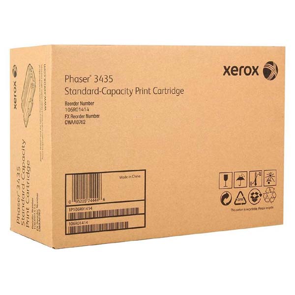 Toner Xerox 106R01414, Phaser 3435, černý, originál