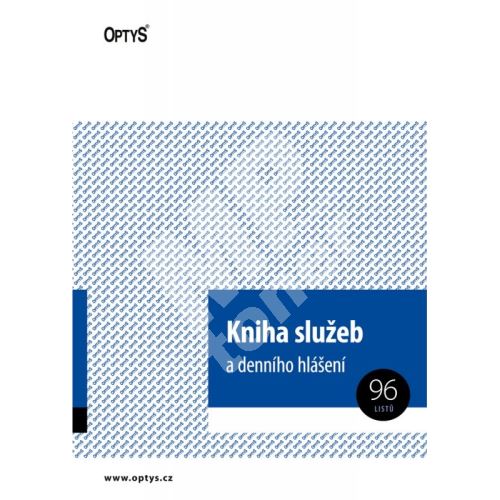 Kniha služeb a denního hlášení A4, 96 listů, OP1242 1