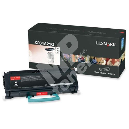 Toner Lexmark X264, X363, X364, black, X264A21G, originál 1