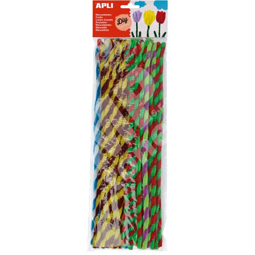 Modelovací drátky žinylka Apli, Twist, 30cm, mix barev 1