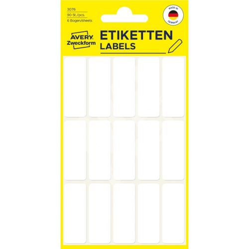 Samolepící etikety 38 x 14 mm, 90 ks etiket v bal. 3076 1