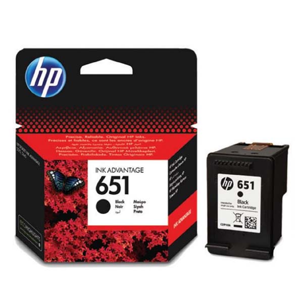Inkoustová cartridge HP C2P10AE, DeskJet IA 5645, IA 5575, black, No.651, originál