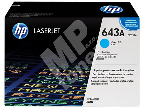 Toner HP Q5951A modrá originál 6