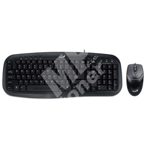 Genius setv klávesnice a myši KM-210, multimediální, černá, drátová 1