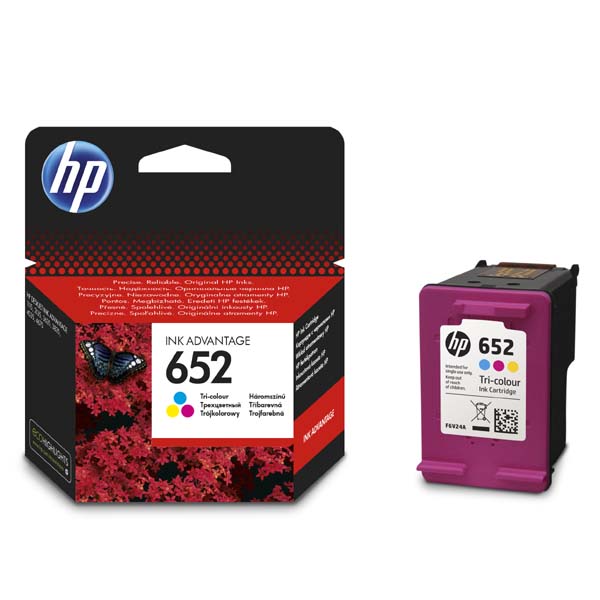 Inkoustová cartridge HP F6V24AE, Deskjet IA 4535, 4675, 1115, color, No.652, originál