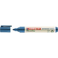 Permanentní popisovač Edding 21 Ecoline, kulatý hrot, modrá