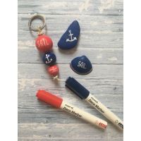 Popisovač Monami Deco Marker 460, hrot 2 mm, metallic blue 3 (2)