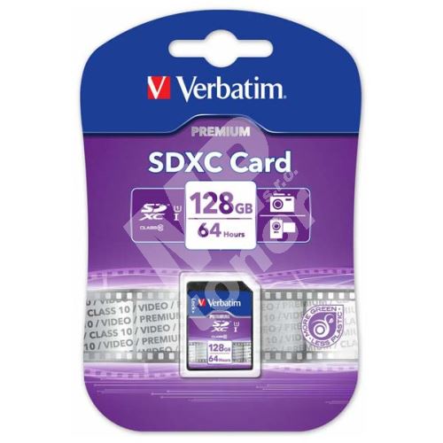 Verbatim 128GB SDXC, 44025, Class 10 1
