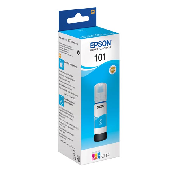 Inkoustová cartridge Epson C13T03V24A, L4150, L4160, cyan, 101, originál