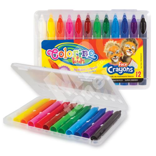 Colorino barvy na obličej, pouzdro, v násadce, 12 barev 1