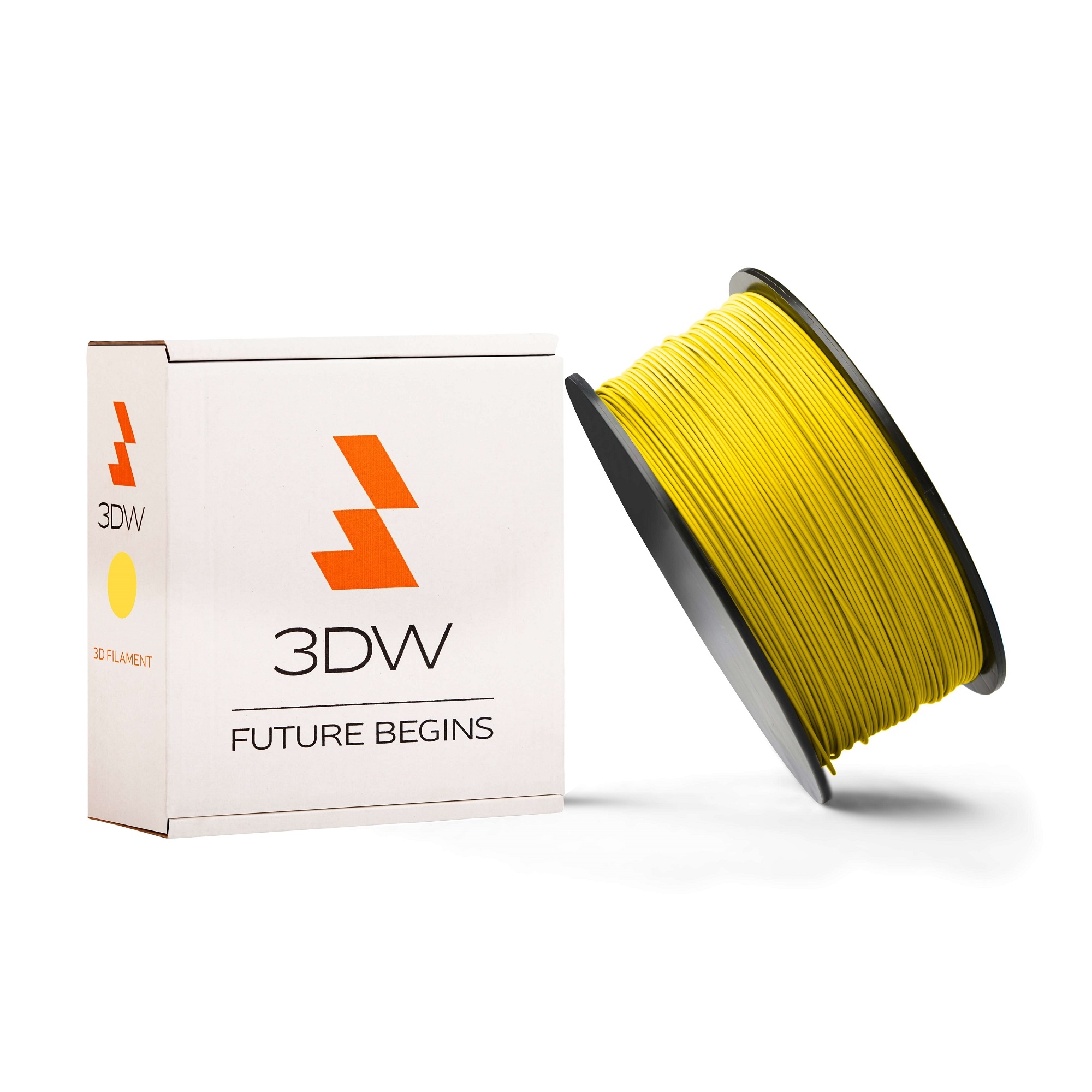Tisková struna 3DW (filament) PLA, 1,75mm, 0,5kg, žlutá, 220-250°C