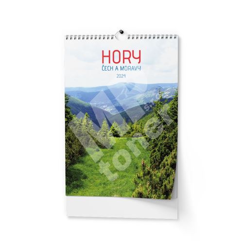 Nástěnný kalendář - Hory Čech a Moravy - A3 1
