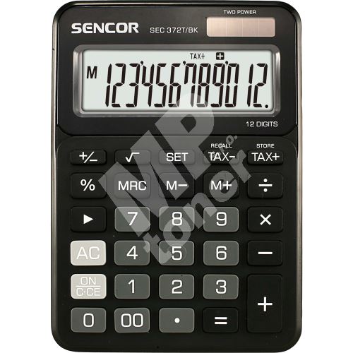 Kalkulačka Sencor SEC 372T/BK, černá 1