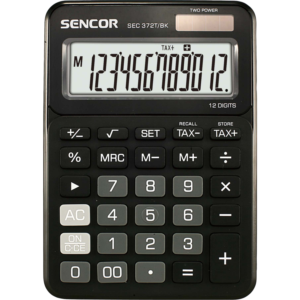 Kalkulačka Sencor SEC 372T/BK, černá