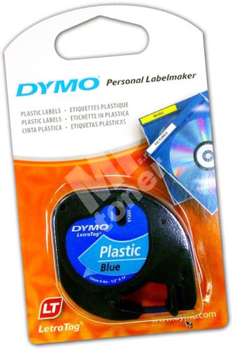 Páska Dymo LetraTag 12mm x 4m plastová modrá, 59426, S0721600 1