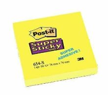 Samolepící bloček 76x76 Post-it 3M žlutý, 654-s