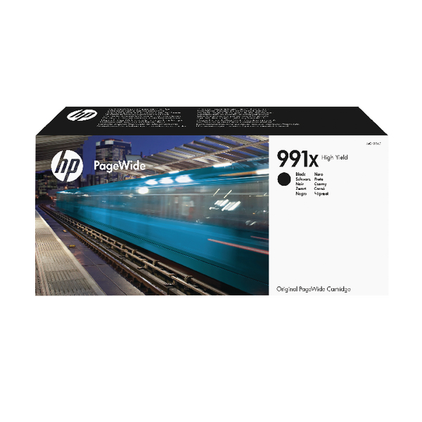 Inkoustová cartridge HP M0K02AE, PageWide Pro MFP 772dn, 777z, black, No.991X, originál