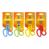 Nůžky školní Spoko, 13 cm, asymetrické, mix barev