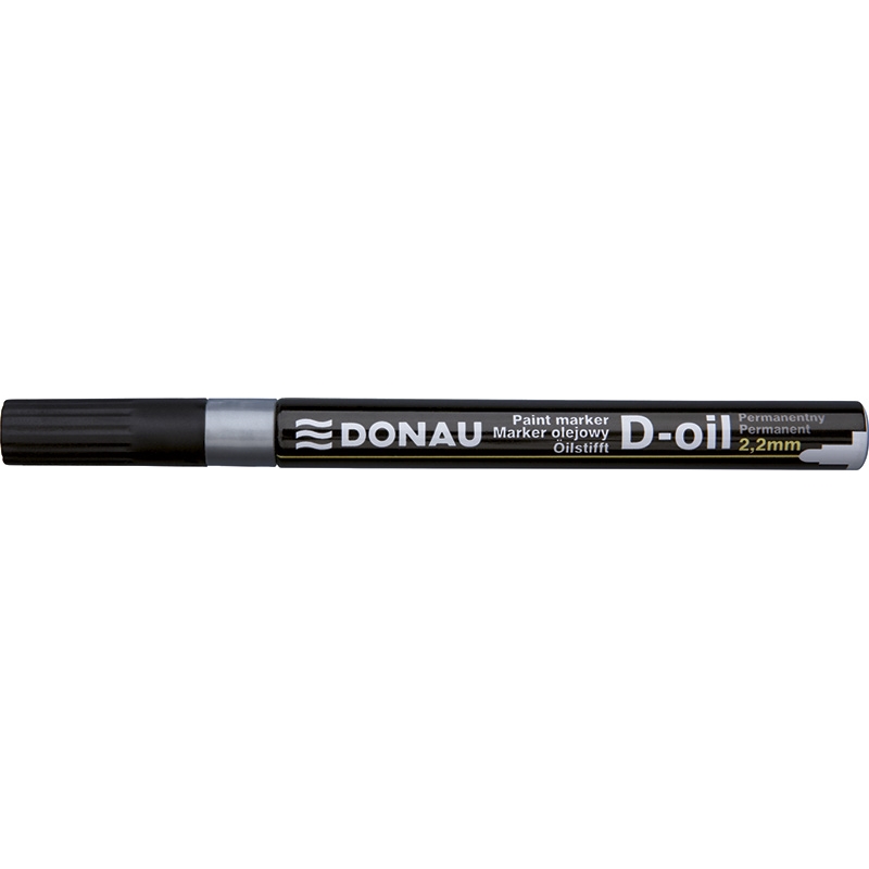 Lakový popisovač Donau D-oil, 2,2 mm, stříbrný