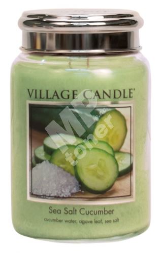 Village Candle Vonná svíčka ve skle, Mořská Svěžest - Sea Salt Cucumber, 26oz 1