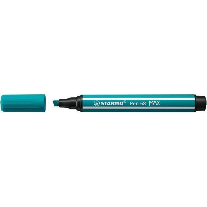 Fix Stabilo Pen 68 MAX, 1-5 mm, tyrkysově modrá