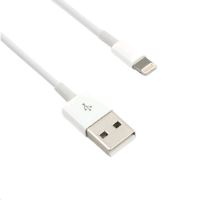 Kabel C-Tech USB 2.0 Lightning iPhone 5 a vyšší, nabíjecí kabel, 2m, bílý