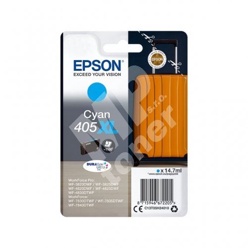 Inkoustová cartridge Epson C13T05H24010, WF-7830DTWF, cyan, 405XL, originál 1