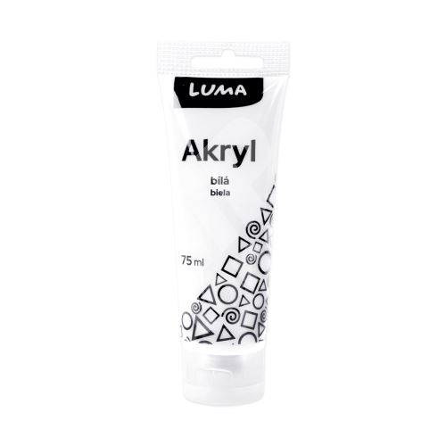 Barvy akrylové Luma 75ml, bílá 1