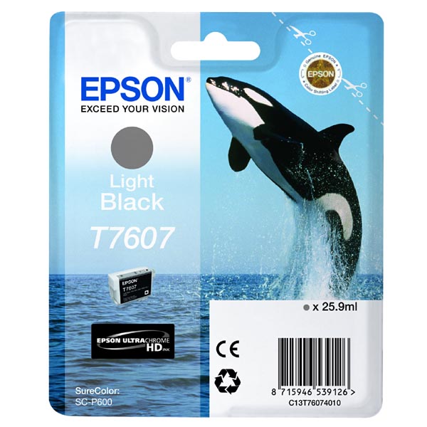 Inkoustová cartridge Epson C13T76074010, SureColor SC-P600, light black, originál