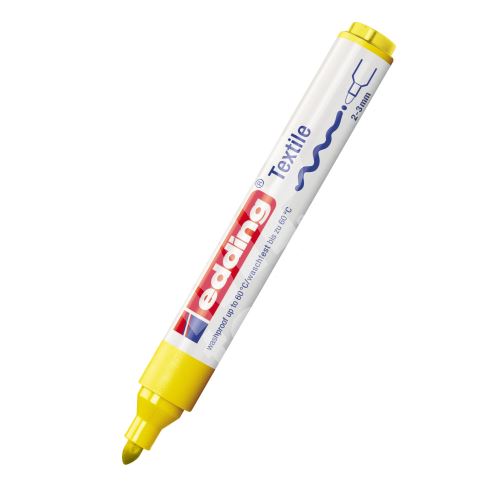 Popisovač Edding 4500, žlutá, 1-3mm, na textil 7
