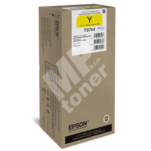 Inkoustová cartridge Epson C13T974400, WF-C869R, yellow, originál 1