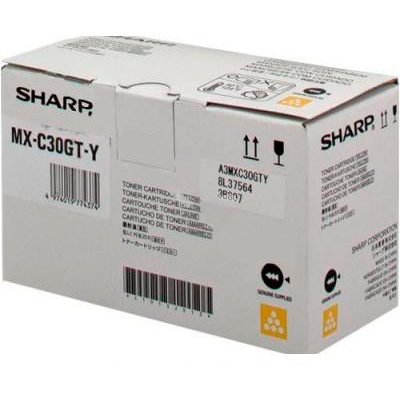 Toner Sharp MX-C30GTY, MX-C250FE, C300WE, yellow, originál