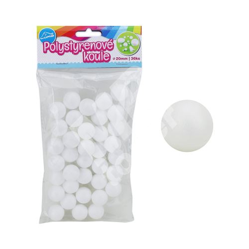 Polystyren Luma, Koule 20mm, 36ks 1