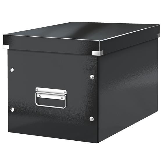 Krabice Leitz Click & Store WOW, černá, velká, čtvercová
