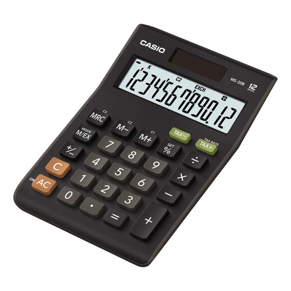 Kalkulačka Casio MS 20 B S, černá