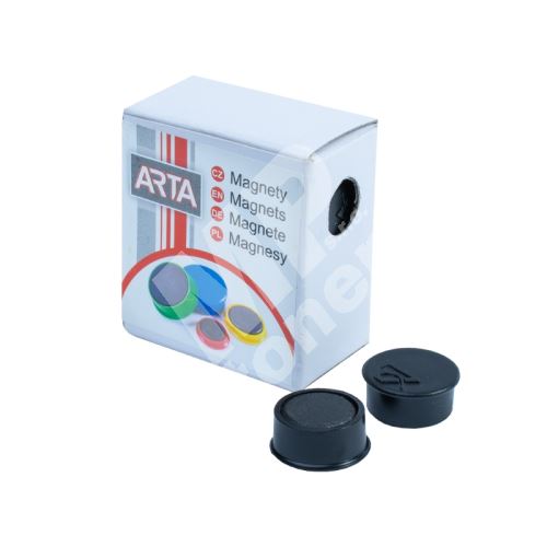 Magnety ARTA průměr 16mm, černé, 10ks 1