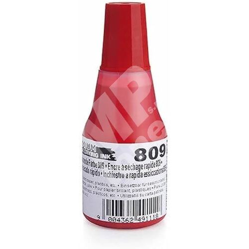 Barva razítková rychleschnoucí Colop 809, 25ml, červená 2