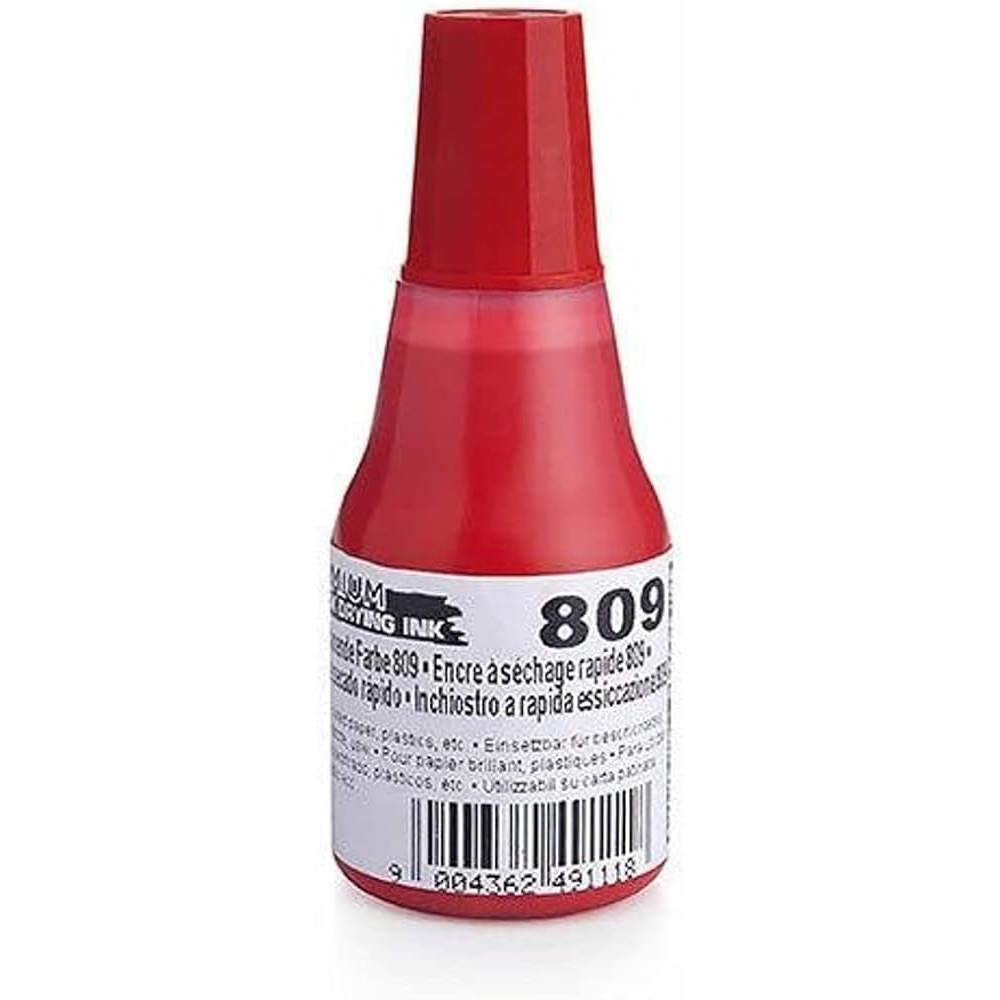 Barva razítková rychleschnoucí Colop 809, 25ml, červená