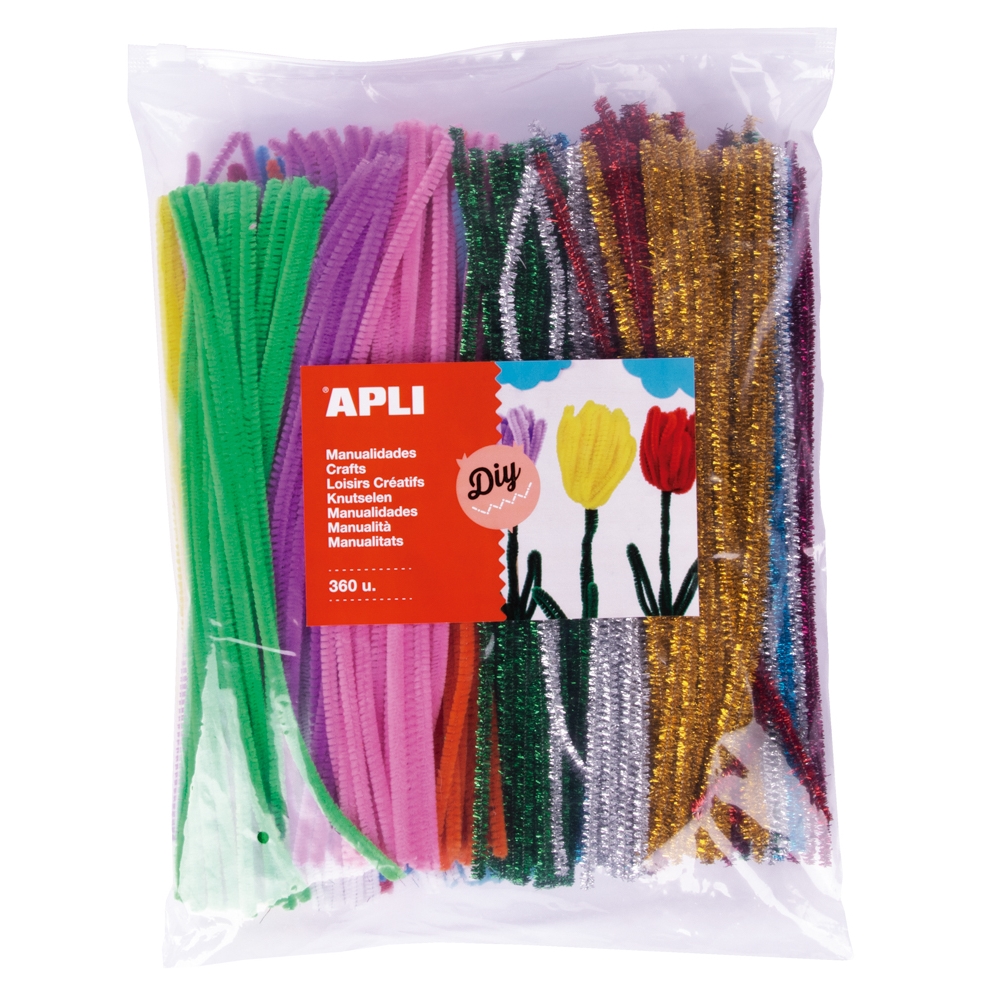 Modelovací drátky žinylka Apli, Jumbo pack, 30cm, mix barev