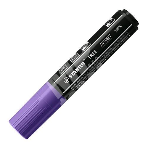 STABILO FREE Acrylic akrylový popisovač T800C Klínový hrot 4-10 mm - fialový 1
